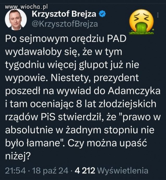 Bo Anżej to moralne dno