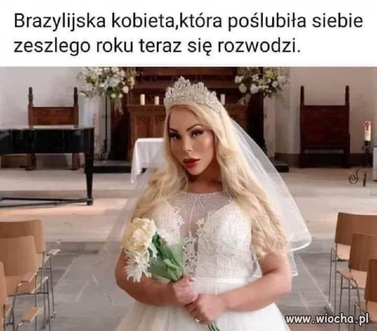 Nawet ona sama ze sobą nie może wytrzymać 