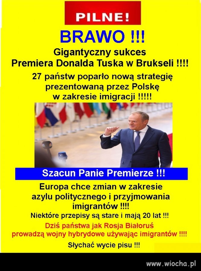 Cała Europa popiera naszą strategię !