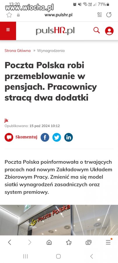 Zmiany w Poczcie Polskiej