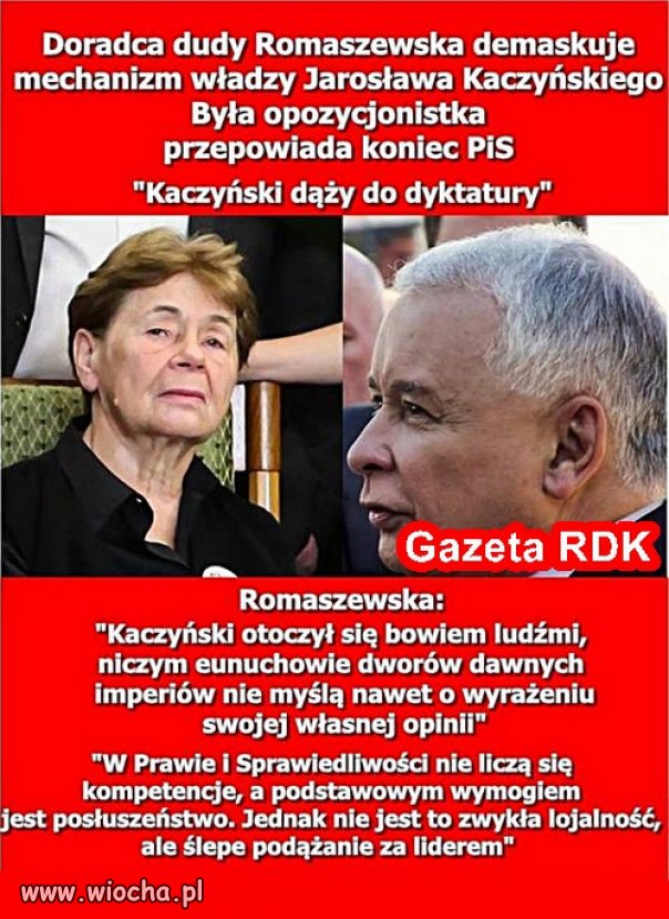 Dyktatorek Kaczyński i jego mierne ale wierne eunuchy!