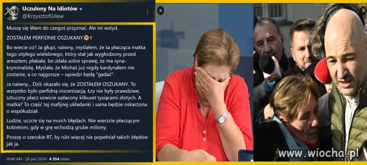 Ale przynajmniej szczerze płakała, 
