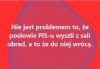 Jakość powietrza w Sejmie się poprawiła...bez PiSu