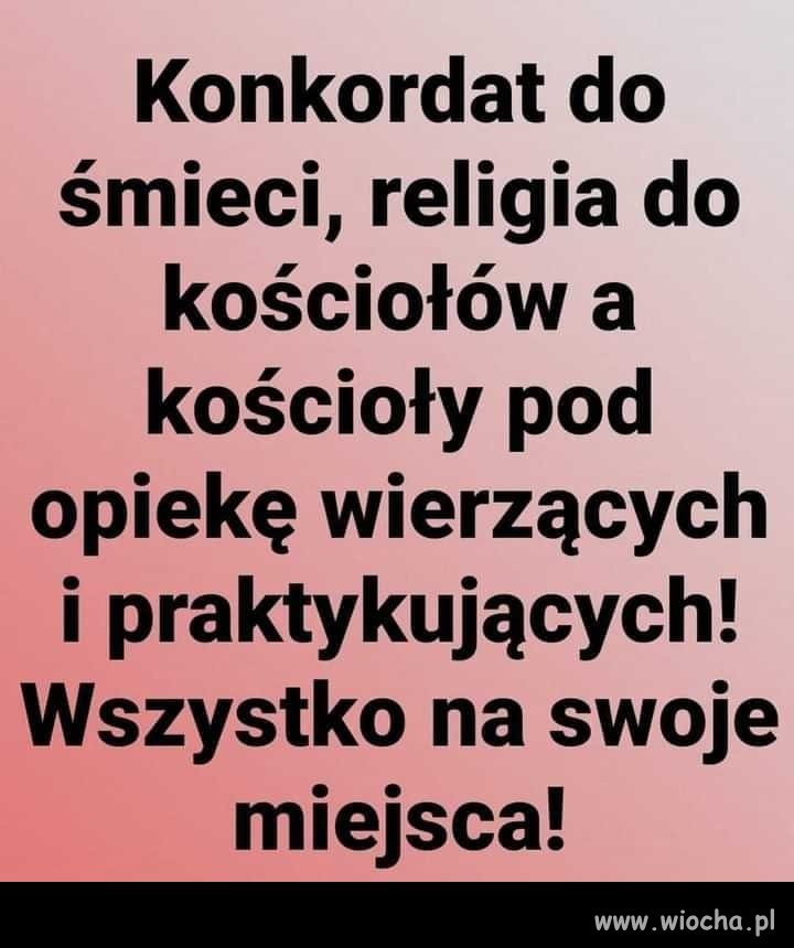 Trzeba poukładać nasze polskie sprawy !