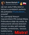 Roman jak zawsze celnie