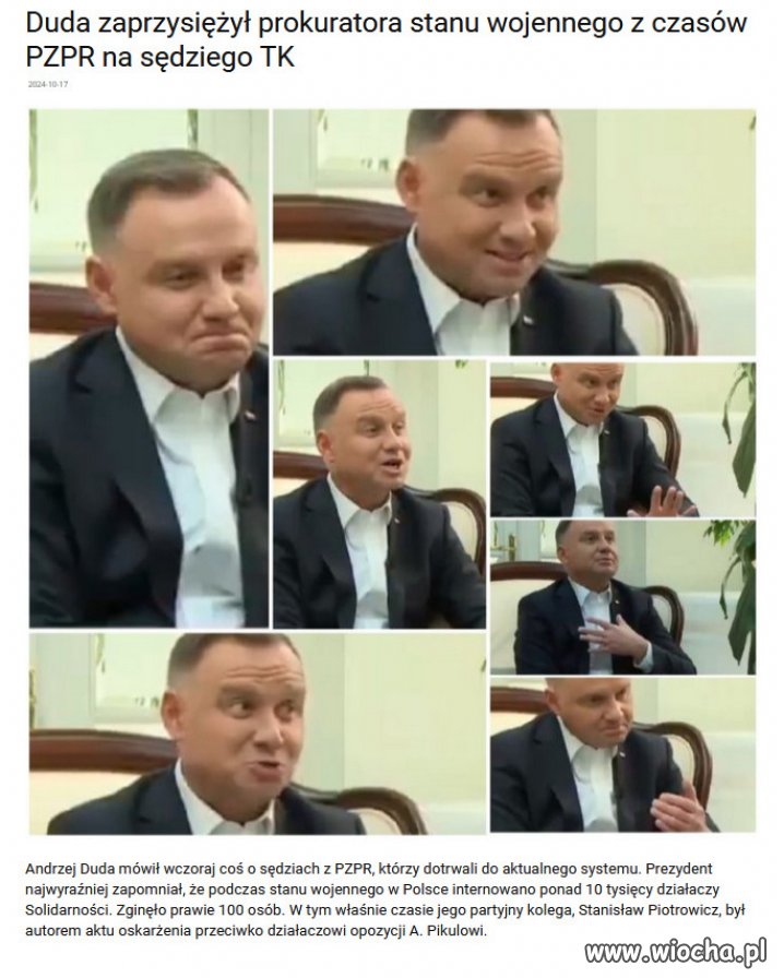 Wymowne! Duda, który opowiada farmazony o PZPR