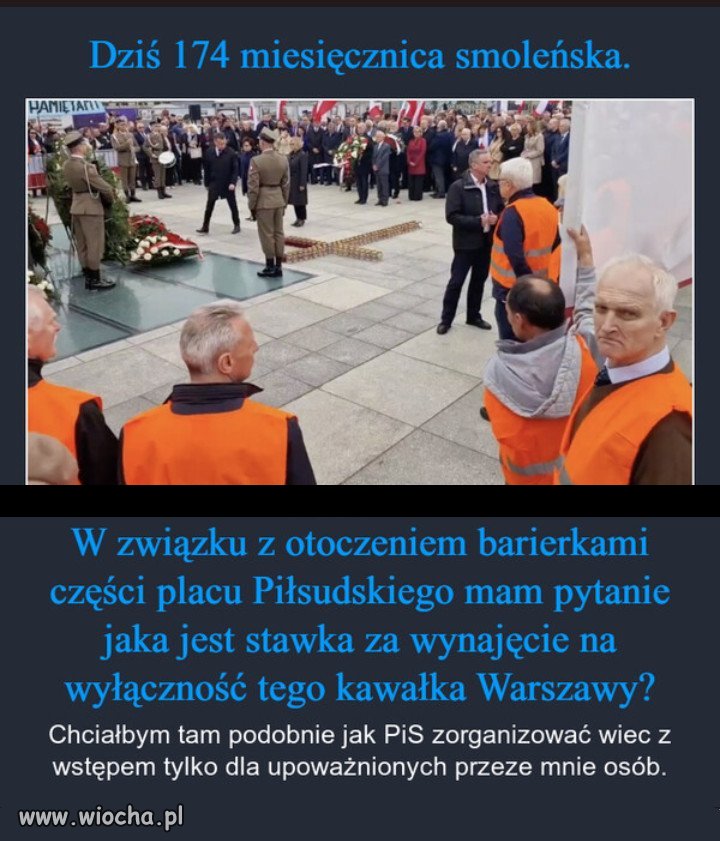 Cyrk Kaczyńskiego dla ubogich, jedzie dalej...