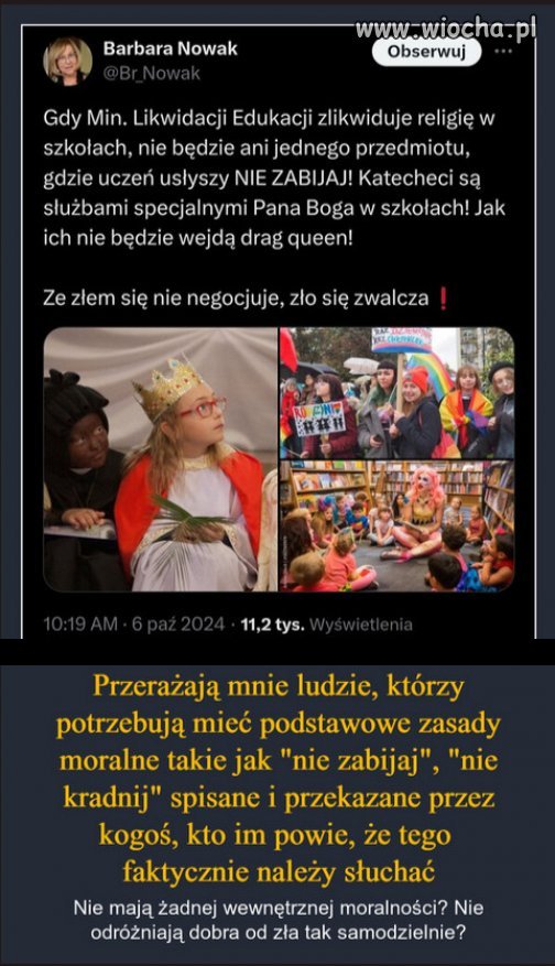 Barbara Nowak czołowa dewota PiSu...