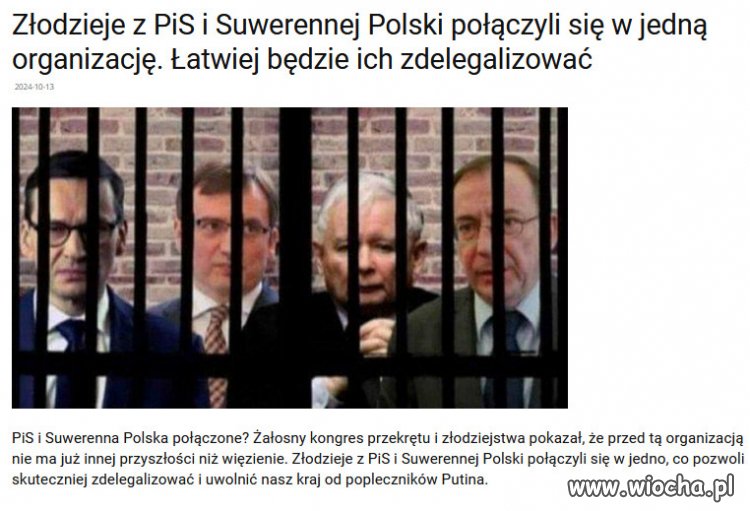 Złodzieje z PiS i Suwerennej Polski ukradli Polakom miliardy.