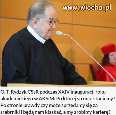 Rydzyk wie o czym mówi