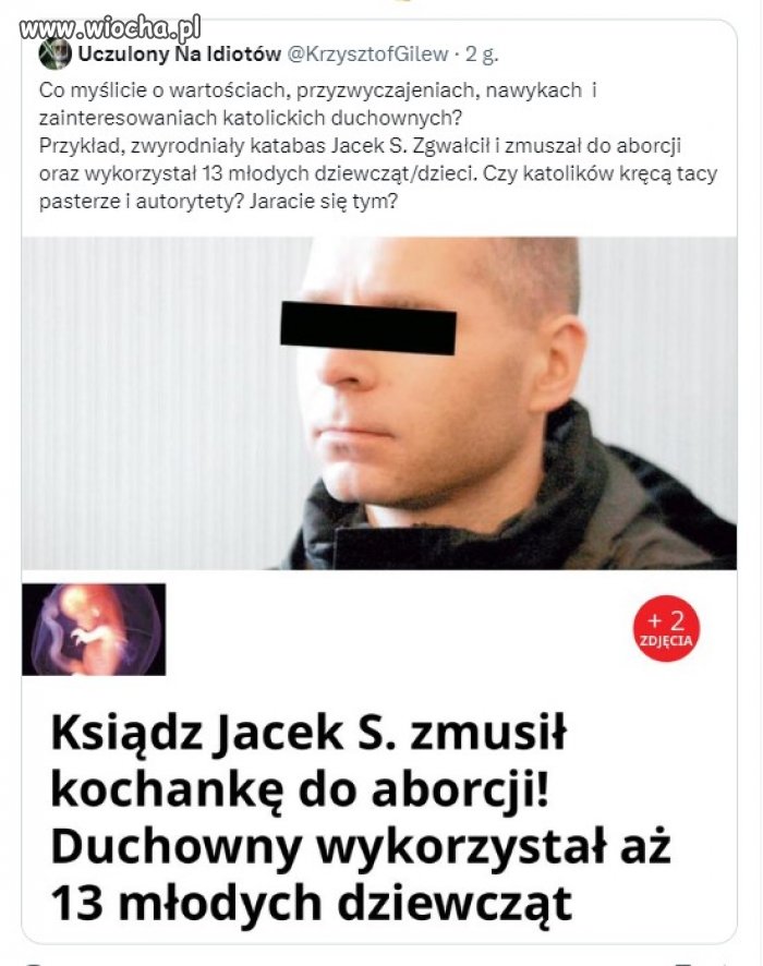 Kolejny cudowny przykład katolickiej moralności 