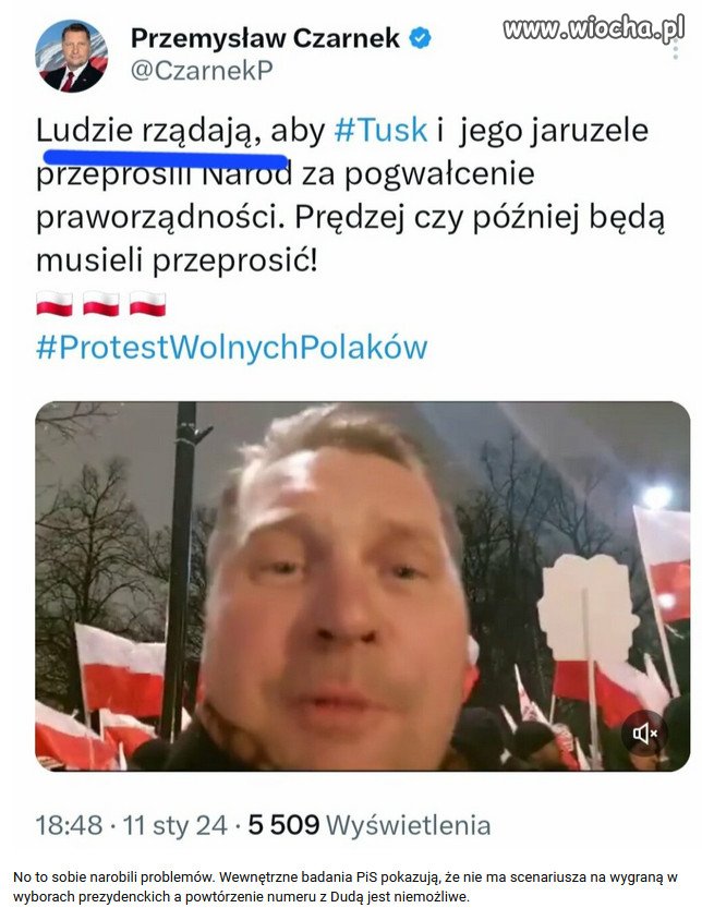  Kaczyński znalazł się w kłopotliwej sytuacji.