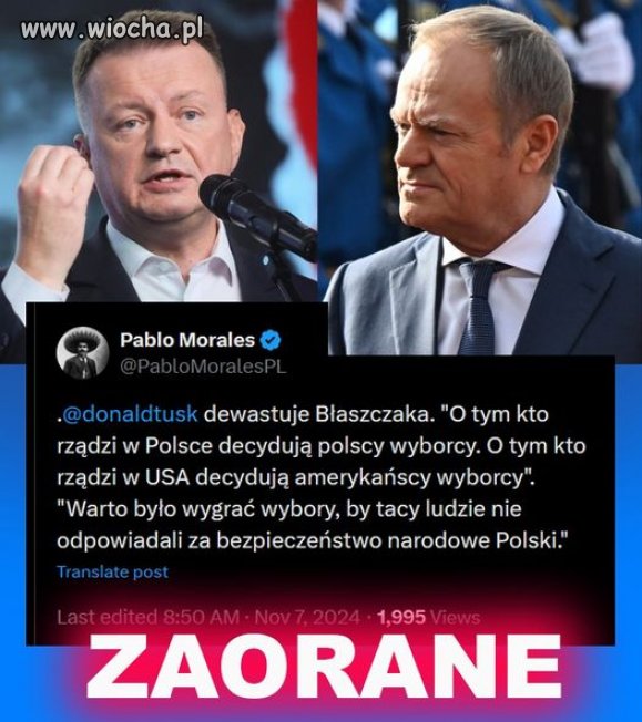 Po tym jak Płaszczak wydalił swoje 'mundrości' ...