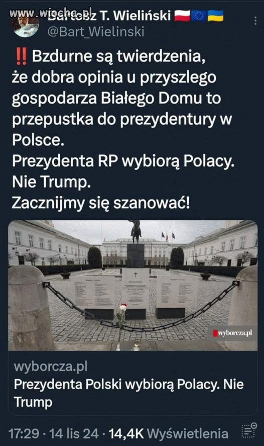 Niech nikt nam się nie wpi3rdala w wybory