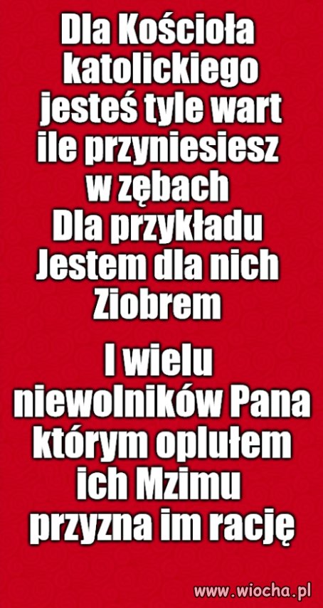 Kaprawym okiem ateisty patrząc ...