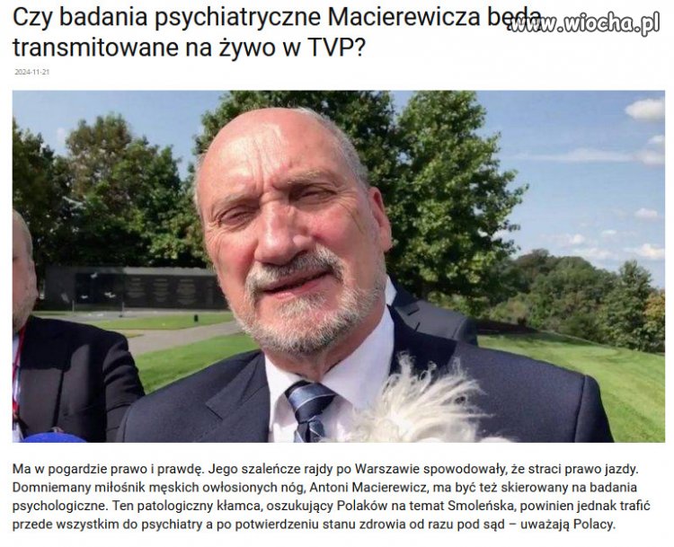 Badania psychologiczne powinny być transmitowane w telewizji