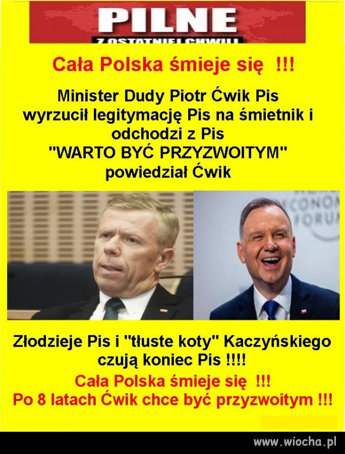No to tak jakby już za późno ...