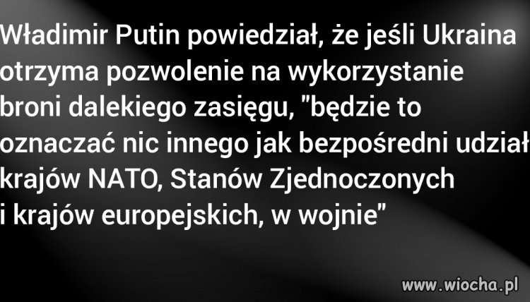 Putin sam przyznał, że to wojna 