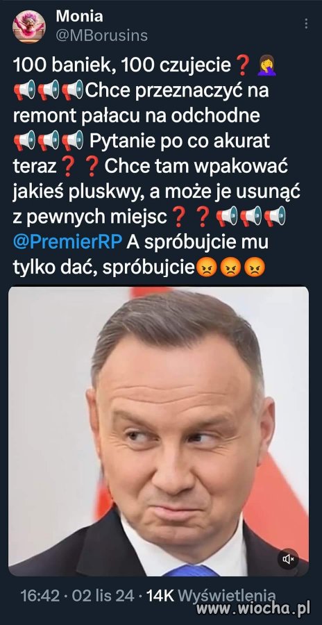 Po co mu ta kasa? Chce jeszcze nakraść przed ...