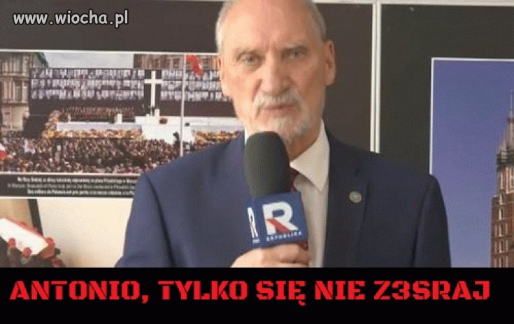 Antek żali się w ruskiej telewizji,