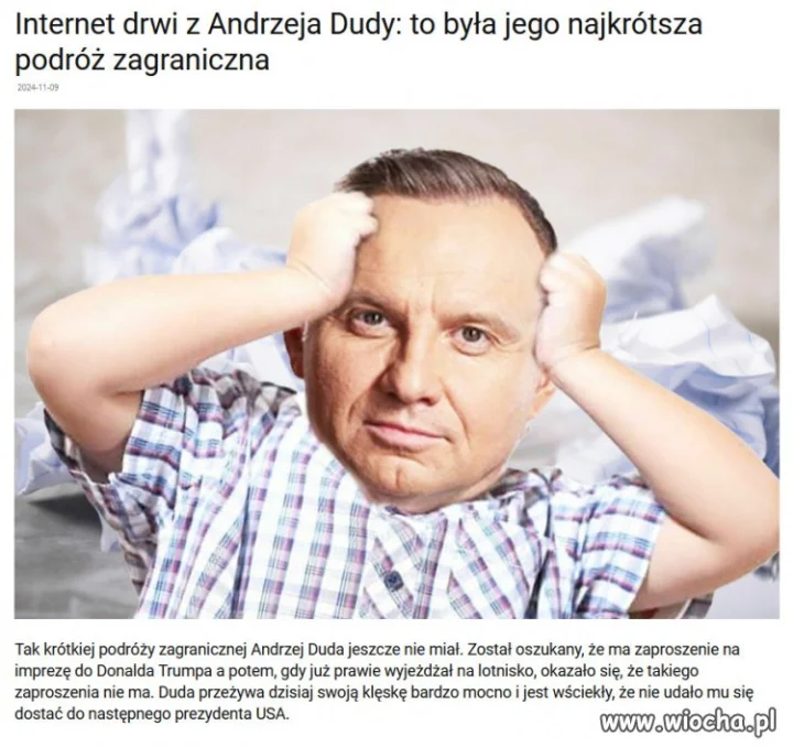 Trump zlał Dudę po całości. A Duda? Cóż, jak zwykle się popłakał.