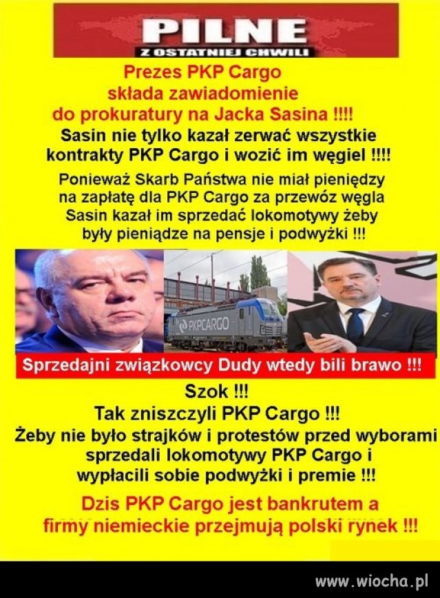 Sasin, sasin, wszędzie gdzie coś zj3bano, sasin