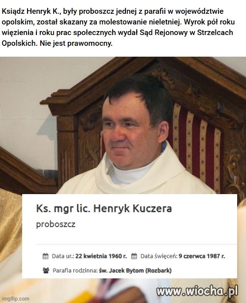 Pan Henio nadal jest kapłanem.