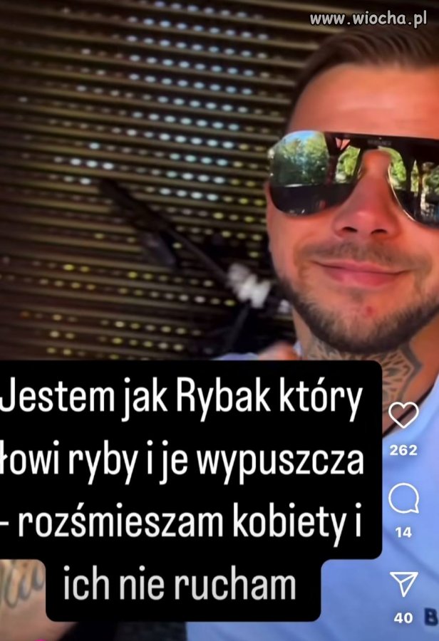 Facet jak rybak 