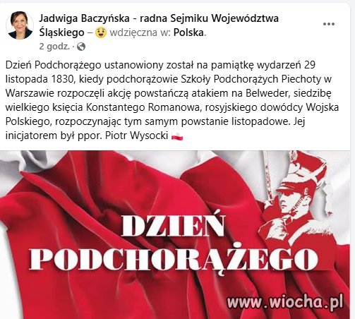 Pewnie Pani Radna też by chciała być pod chorążym