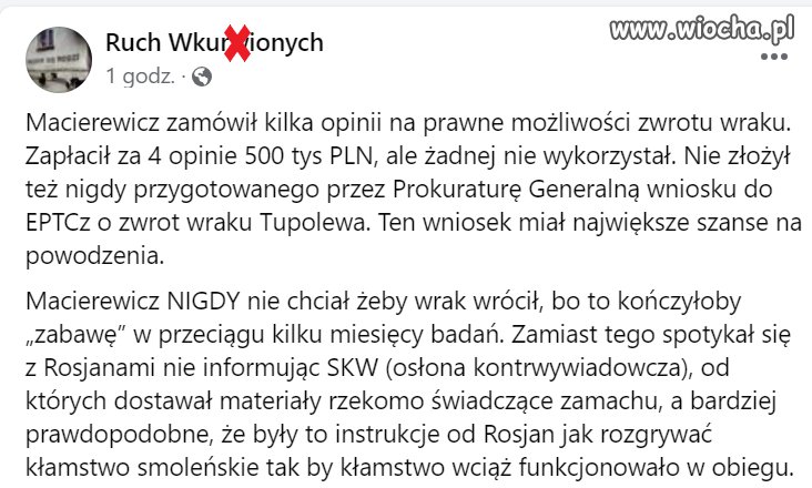 Pętla kłamstw coraz bardziej się  zaciska ..