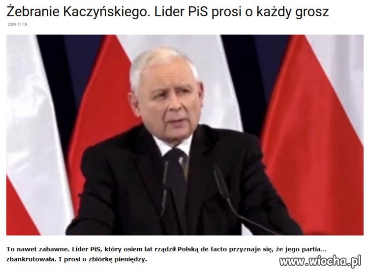 PiS przez 8 lat okradał Polaków i jest bankrutem?