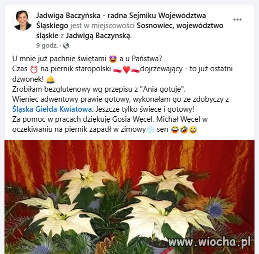 Pani Radna  informuje o najważniejszych sprawach