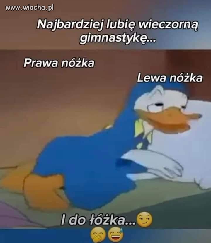 Gimnastyka nocna.
