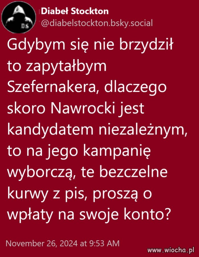 Pis ma spory majątek. 
