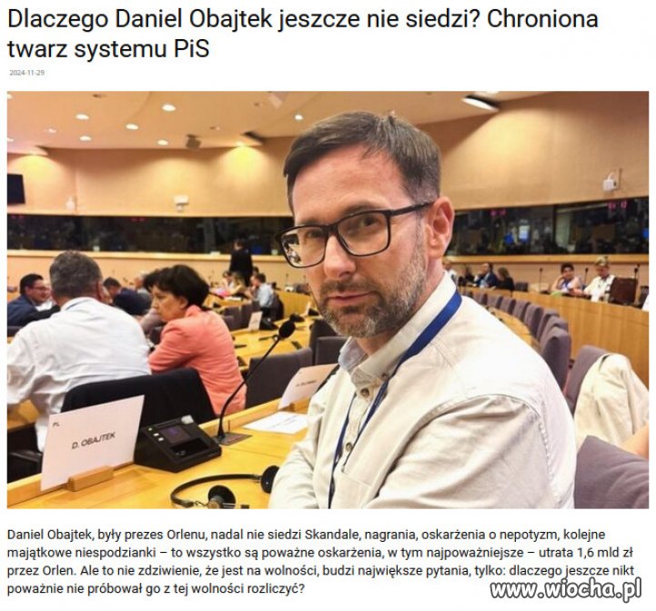 Prawdziwe pytanie brzmi: kto chroni Obajtka?
