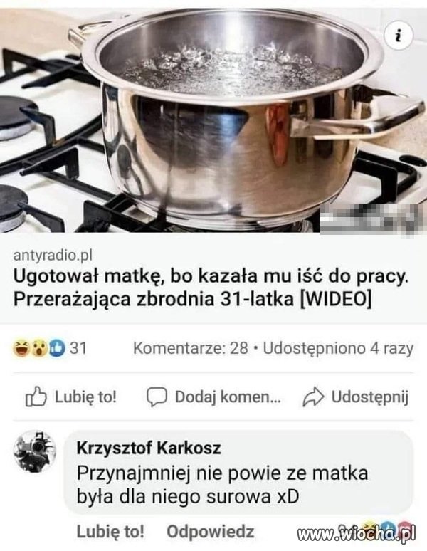 Przynajmniej nie była surowa.