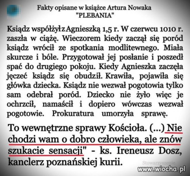 Sekta kościoła dawno straciła moralny autorytet!