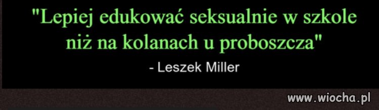 Trudno się z tym nie zgadzać 