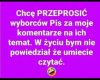 Szczerze przepraszam !