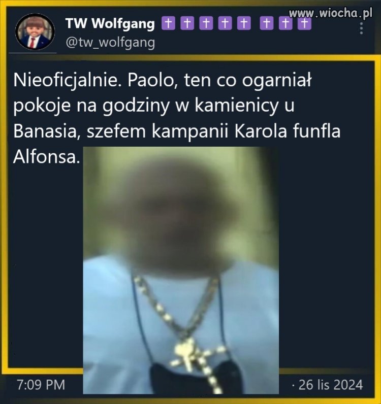 Podobno sam Jacuś ''Bultelier'' go mianował