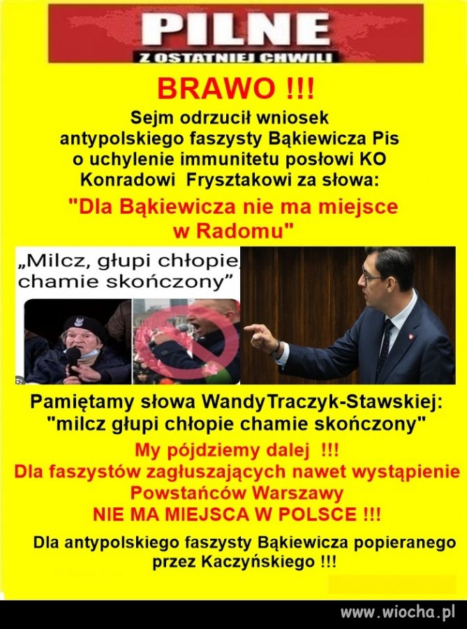 Miałeś chamie okazję milczeć !