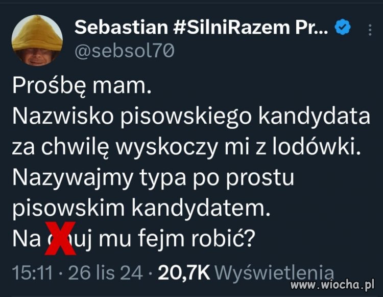 Ja mam inną propozycję. Piszmy po prostu alfons 