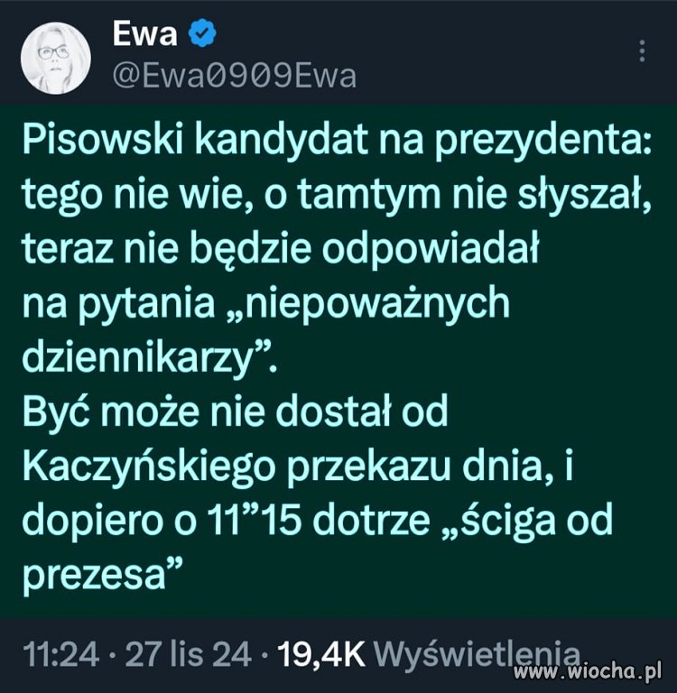 Kiedy ściąga od prezesa dotarła zbyt późno ...