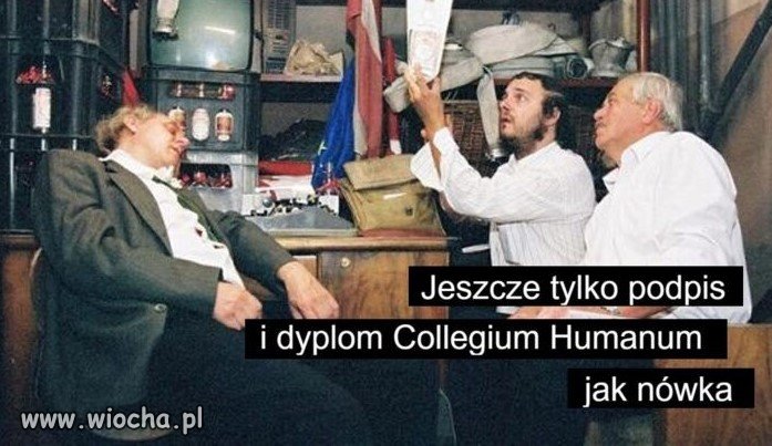 Dyplomy rozdawali na weselu