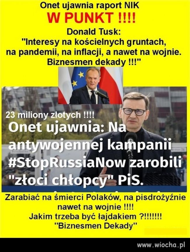 Dla takiej mendy to bez znaczenia na czym zarabia 