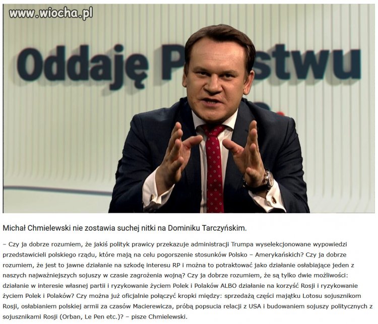 Kapus Tarczynski ma to w genach, od pokolen!