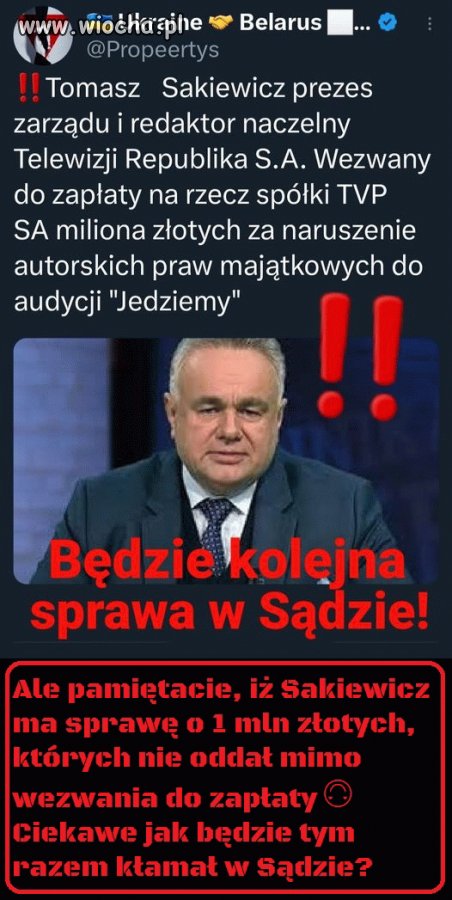 Będzie kolejny apel do widzów