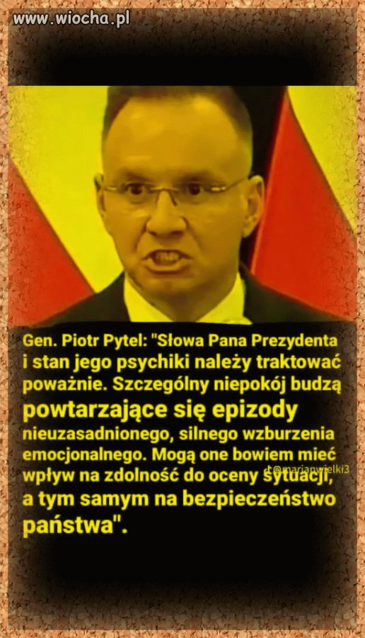 Ten błazen narodowy nadaje się do psychiatryka