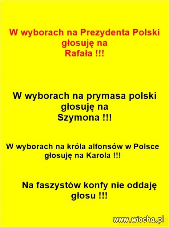 A Ty, jak zamierzasz głosować ?