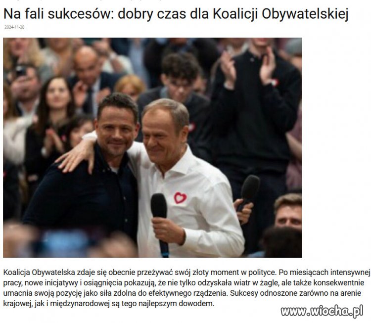 Po 8 latach rządów złodziei i oszustów, Polska się podnosi!